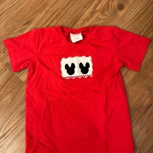 Smocked Mickey Mouse Top